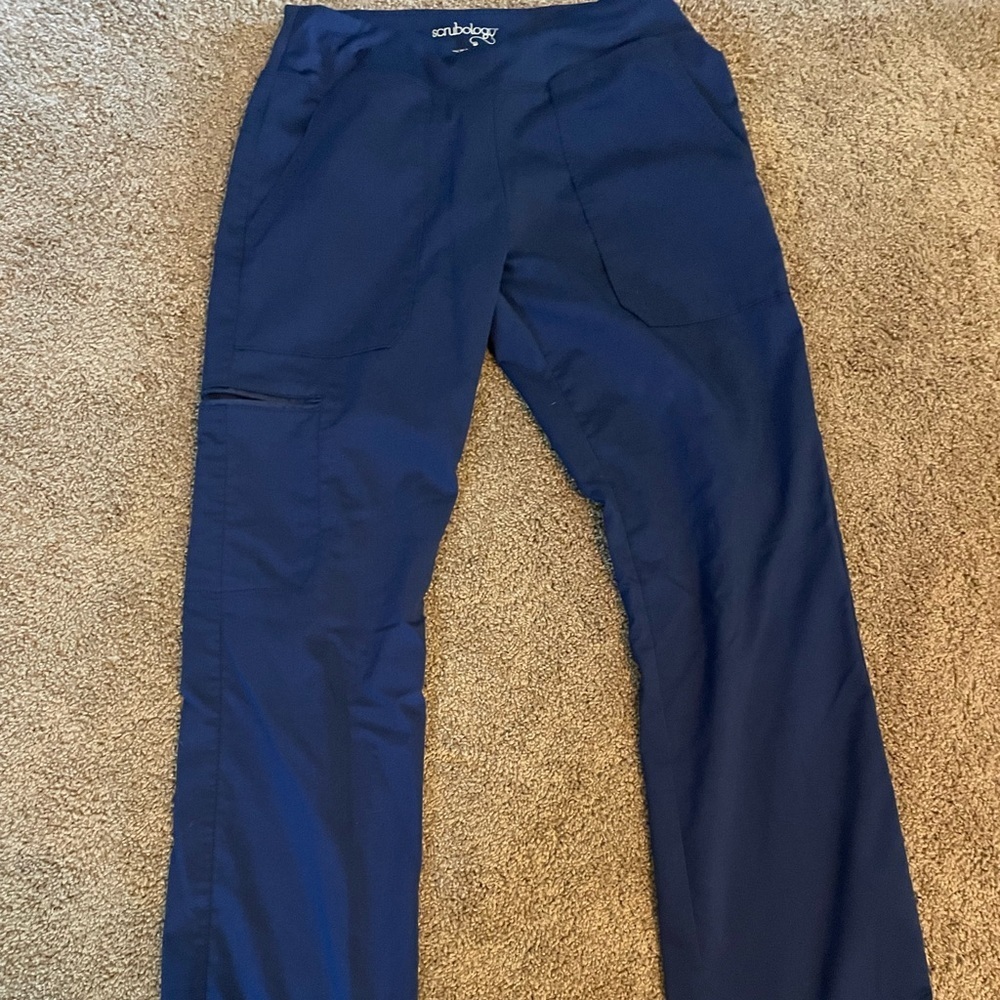 Scrubology navy blue scrub pants
